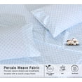 thumbnail image 5 of RUVANTI 100% Organic Cotton Sheets - California king Sheet Sets - 4 Piece Percale Weave Bedding, Crisp, Cooling & Breathable, Soft & Durable, 16" Deep Pocket, Hotel Quality Sábanas - Circle Imprint, 5 of 5