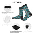 thumbnail image 4 of Vsdgher Medical Elements Unisex Crew Socks Lightweight Breathable Ventilation Ankle Socks, Mid-calf socks for Daily, 4 of 7