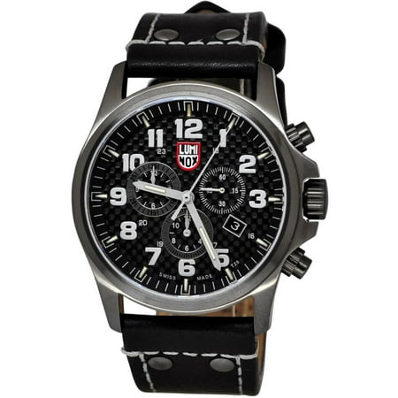 Movement Black Leather - Luminox Men's Atacama Field Chrono Black Genuine Leather Black Carbon Fiber Dial Gunmetal Case Movement: Quartz