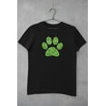 thumbnail image 5 of Old Glory Mens St. Patricks Day Dog Paw Short Sleeve Graphic T Shirt, 5 of 6