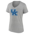 thumbnail image 2 of Women's Gray Kentucky Wildcats Team Logo V-Neck T-Shirt, 2 of 3
