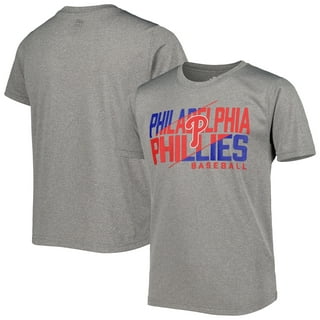 MLB Philadelphia Phillies Women's Short Sleeve V-Neck Fashion T-Shirt - S
