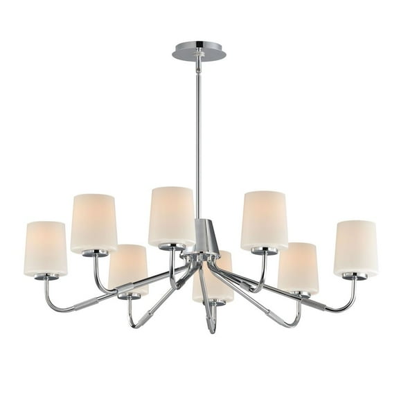 12698WTPC Maxim Lighting Durham - 8 Light Chandelier-8.75 Inch Tall and 34.25 Inch Wide-Polished Chrome Finish