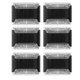 thumbnail image 4 of 6PCS Solar Fence Lights Outdoor Bright Fence Lights Solar Powered Outdoor Waterproof Patio Decor Solar Deck Lights,B, 4 of 5