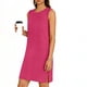 thumbnail image 2 of TaTaai Women's Sleeveless Slip Dress Solid Color Round Neck Casual Side Slit Pullover Dress Lightweight Stretchy Polyester Blend Gift, 2 of 6