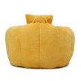 thumbnail image 4 of Miniyam Premium Lounge Chair & Ottoman Set, High-Density Foam Support for Back and Arms, Versatile Accent Chair (Yellow), 4 of 9
