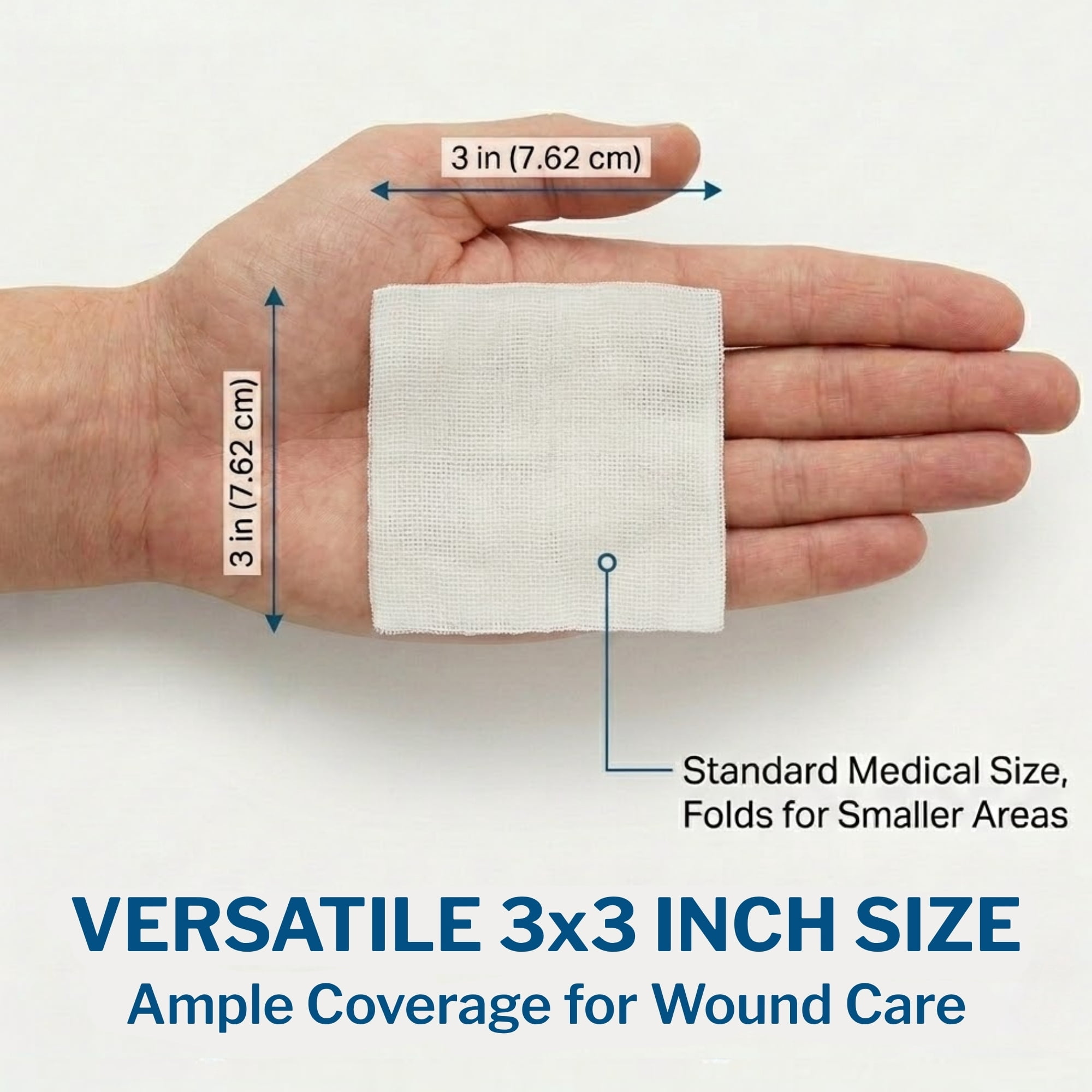 McKesson Gauze Sponges First Aid Supplies, Woven Wound Care Pad - 3 in x 3 in, 40 per Pack, 30 Packs, 1200 Total