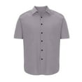 thumbnail image 3 of Chemises pour Hommes Manches Courtes Hommes Décontracté Uni Coupe Ajustée Col Rabattu Bouton Chemise d'Affaires à Manches Courtes Chemises en Lin pour Hommes Manches Courtes Chemises pour Hommes Manches Courtes Décontracté, 3 of 10