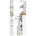 thumbnail image 1 of HOMCOM Narrow Bathroom Floor Cabinet with Drawer, Open Shelves, 1 of 10