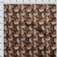 thumbnail image 4 of oneOone Viscose Jersey Brown Fabric Semi Circle Sewing Material Print Fabric By The Yard 60 Inch Wide, 4 of 4
