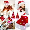 thumbnail image 5 of LED Light Up Christmas Santa Hat with Flashing Lights, Glowing Holiday Hat for Adults and Teens, Party Costume Accessory for Winter Celebration, Gift Exchange and Festive Events,Red, 5 of 7