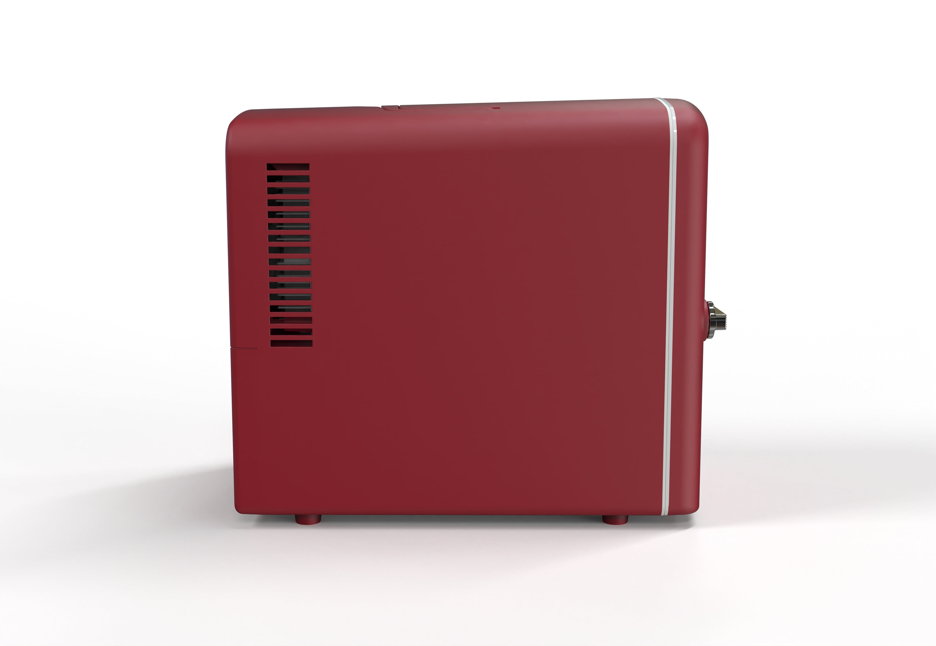 Frigidaire 6 Can Mini Fridge, 4L Portable Personal Cooler – Retro Skincare Fridge, Small Compact Refrigerator, Red