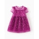 thumbnail image 2 of Vestido Disney Frozen Anna para niñas de tul brillante morado 3-4T, 2 of 5