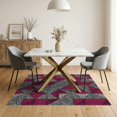 thumbnail image 3 of ODIKA Print Cheetah Spots Bold Zebra Stripe Block Spotted Pink Leopard Refined for Dining Room, Under Table, Home Office, Non-Slip Chair-Friendly, 3 of 7