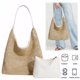 thumbnail image 3 of Bolso Hobo Hombro Tejido Mano Paja para Mujer Con PU, 3 of 9