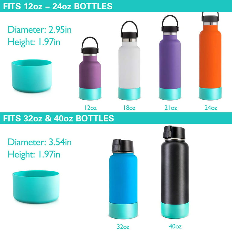Silicone Protective Sleeve Boot 24 Oz Water Bottle teal For Hydro