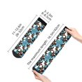 thumbnail image 2 of Uemuo Lilies Flowers Printed Crew Socks, Moisture-Wicking Socks, Athletic Socks for Men Breathable Cushion Socks Casual Sport Socks for Running Traveling, 2 of 6