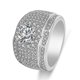 thumbnail image 2 of Anillo de diamantes de lujo para hombres - Anillo para hombres de los años 20 Joyería de anillo de tamaño libre para hombres, 2 of 5