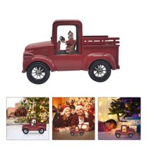 LHWEN Santa Driving Car Christmas Night Lights Water-Filled Wind Lights Window Decorations Festive Holiday Decor Resin Craft for Home Hotel Cute Realistic Gift Idea for Mother’s Day Birthday Wedding