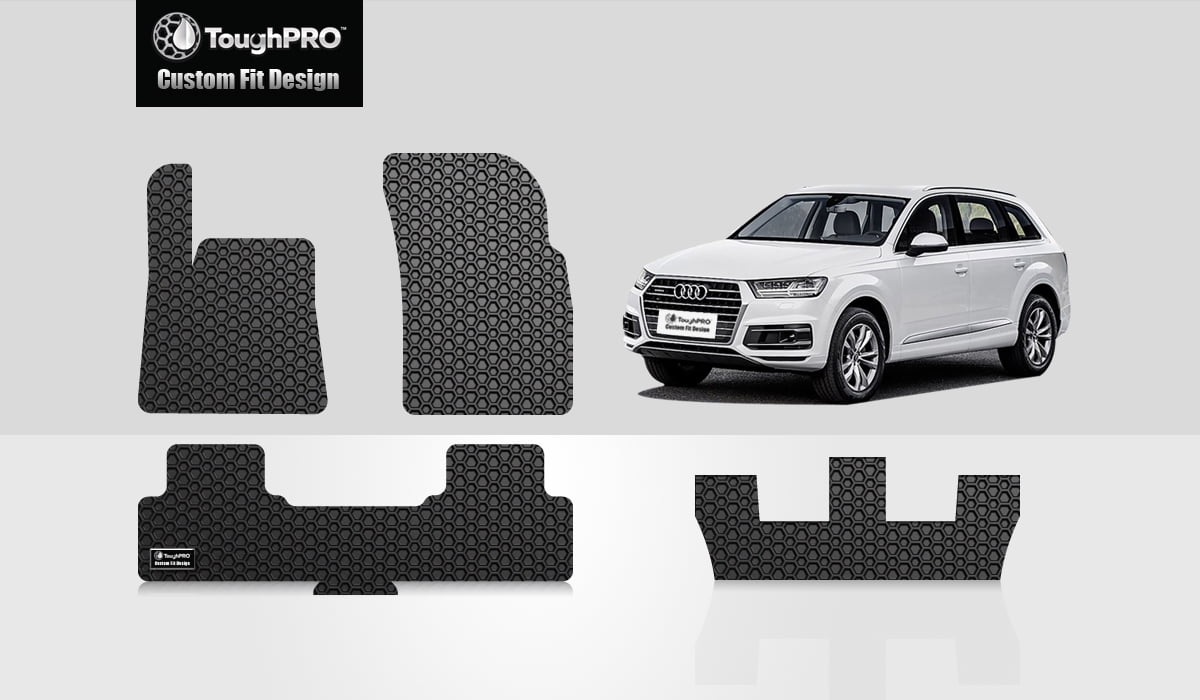 ToughPRO AUDI Q7 Front, 2nd & 3rd Row Mats All Weather Heavy Duty