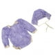 thumbnail image 1 of Atrezos Para Niños, Mono Baby Photography Mono Photo Props Hat Lace Outfit Costume Set Para NewbornLight Purple ANGGREK Otros, 1 of 8
