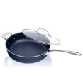 thumbnail image 1 of Olla Gigante con Tapa, Superficie Antiadherente de Triple Revestimiento, Apta para Horno y Lavavajillas, Azul Clásico, 1 of 7