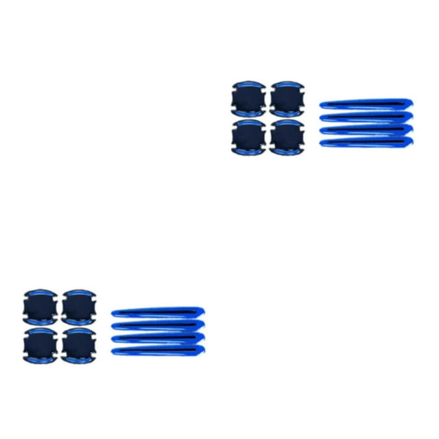 Youkk 8pack/lot Car S Style Unique And Decorative Car Sticker Classic And Timeless blue 2Set