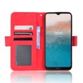 thumbnail image 3 of Étui pour Nokia C21 Plus, Couverture Réglable, Porte-Cartes Détachable, Fermeture Magnétique, Étui Portefeuille en Cuir - Rouge, 3 of 5