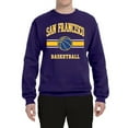 thumbnail image 2 of Wild Bobby City of San Francisco Basketball Fantasy Fan Sports Unisex Crewneck Sweatshirt, Purple, X-Large, 2 of 5