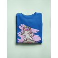 thumbnail image 3 of Unicorn And Rainbow Sweatshirt Women -Image by Shutterstock, Female Medium, 3 of 4