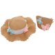 thumbnail image 1 of Sombrero de paja para mujer con circunferencia de 56-58 cm, sombrero de ala grande para playa, sombrero de protección solar con forma de mariposa y conjunto de bolsa de paja, 1 of 5