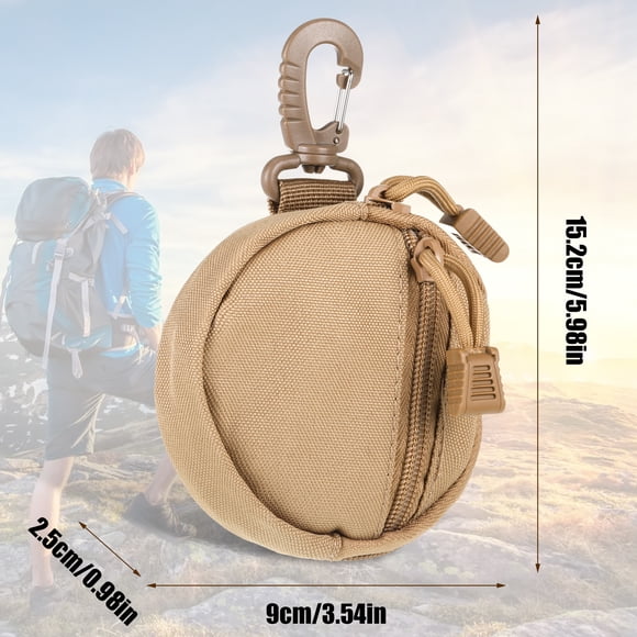Greeniant Bolsa táctica para colgar, soporte duradero y portátil para fundas de llaves, cartera táctica, bolsa de bolsillo para caza Ropa Deportiva, Zapatos Caqui