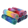 thumbnail image 2 of Bufanda antideslizante Bufanda deportiva Bufanda de yoga con efecto tie dye multicolor Bufanda de yoga estampada, 2 of 5