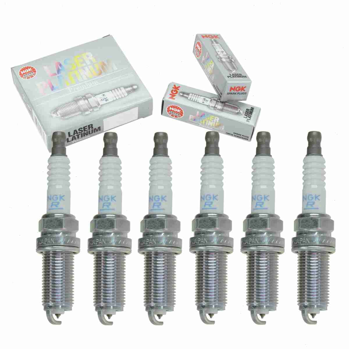 6 pc NGK 6240 Laser Platinum Spark Plugs for 22401-2DR15 22401-5M015 224015M075 3417 4505 4703 77 01 053 104 7975 7975-2 8110 9615 9620 APP5325 FR7NII35U IKH16TT PKH16TT SK16HR11 VR8NII35U Ignition