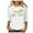 Blanc, variante sur GDREDA T-Shirt Décontracté et Élégant pour Femmes à Col Rond avec Manches à Pois et Design Imprimé Festif de Pâques Rose,P