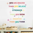 thumbnail image 2 of Wosthever Pegatinas de pared Disposición de la escena del hogar Calcomanías autoadhesivas con frases en inglés Decoración del hogar Tipo 1, tapferer 20 x 34 cm x 3 Wosthever HA060130-01, 2 of 6