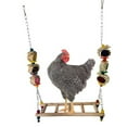 thumbnail image 2 of Escalera para gallinas, columpio, percha, pollitos, gallos, gallinas, soporte de madera, juguete para gallinas Escalera-A, 2 of 9