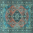 thumbnail image 1 of Ahgly Company Indoor Square Persian Light Blue Traditional Area Rugs, 6' Square, 1 of 4
