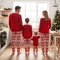 thumbnail image 3 of Family Matching Christmas Pajamas Christmas Tree Print Long Sleeve Tops Long Pants Sleepwear, 3 of 8