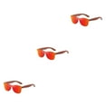 thumbnail image 3 of Transemion Lunettes Rétro Mode pour Femmes Options de Protection Ajustement Confortable Cadre Léger Rouge 3Ensemble, 3 of 6