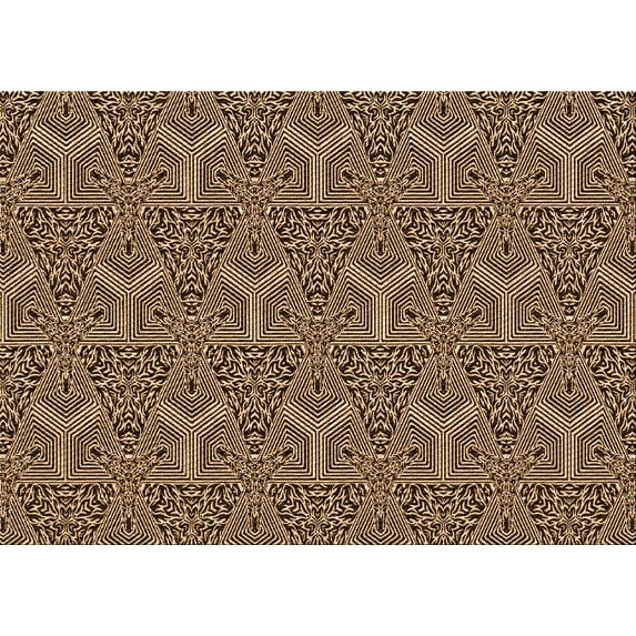 Ahgly Company Indoor Rectangle Patterned Blood Night Red Area Rugs, 2' x 4'