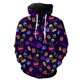 thumbnail image 1 of Sudadera con capucha y cremallera para hombre con barra luminosa, divertida y genial impresión 3D, unisex, informal, de gran tamaño, para adolescentes, hip hop, 2024, 1 of 6