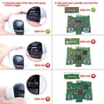 thumbnail image 4 of eXtremeRate Textured White Programable Rise Remap Kit for PS5 Controller BDM-010, Upgrade Board & Redesigned Back Shell & Back Buttons Attachment for PS5 Controller - Controller NOT Included, 4 of 7