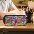 thumbnail image 6 of Tutolipy Leopard Print School Backpack Set 3 Pcs Backpack and Lunch Bag Set with Pencil Lightweight School Bag Bookbag Set with Insulated Lunch Box for Preschool Elementary, Pink, 6 of 7