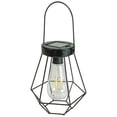 thumbnail image 5 of 7.5" Black Geometric Outdoor Hanging Solar Lantern with Handle - 7.5, 5 of 5