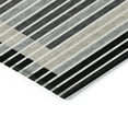 thumbnail image 4 of Addison Rugs Chantille Indoor/Outdoor Transitional Stripes Black Washable Rectangle Rug, 1'8" x 2'6", 4 of 6