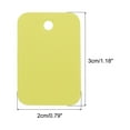 thumbnail image 3 of Uxcell Blank Waterproof Eyelet Hole Plastic Tags for Product Tags,2x3cm/0.79x1.18" Pack of 200,Yellow, 3 of 6