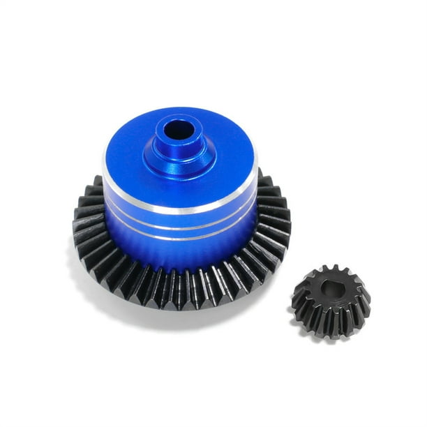 Ounissouiy RCGOFOLLOW, potente caja de cambios potente de aleación de aluminio para 1/10 Rc, caja de cambios potente TT02 XV02 TT02B Kits de construcción modelo Azul
