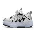 thumbnail image 4 of Kids Wheels Shoes with Lights Rechargeable Roller Skates Shoes Retractable Wheels Shoe LED Flashing Sneakers for Girls Boys Gift, 4 of 16