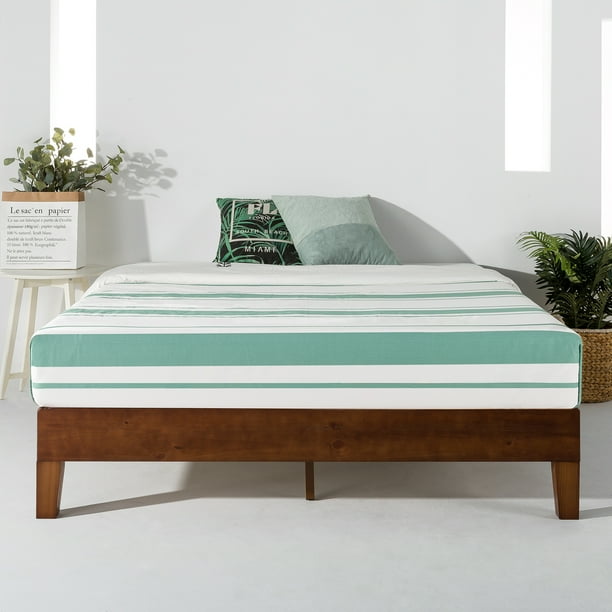 Best Price Mattress 12 Inch Grand Solid Wood Platform Bed Frame